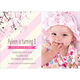 First Birthday Blossom Girl Invitations Image 4 of 5